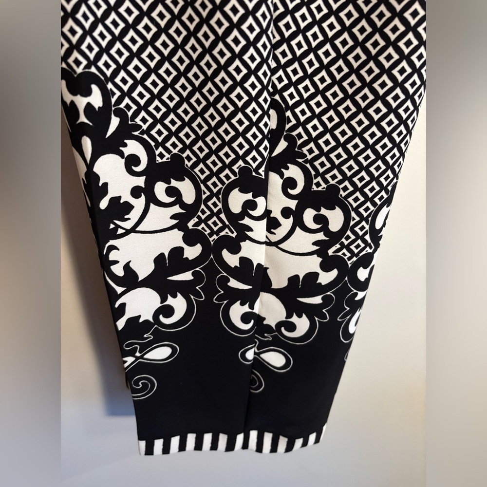 Chico’s Black and White Patterned Pants - Picture 5 of 7